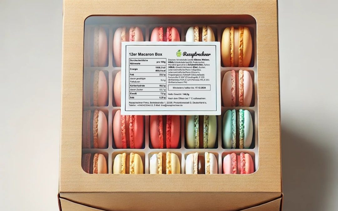 Macaron Kennzeichnung