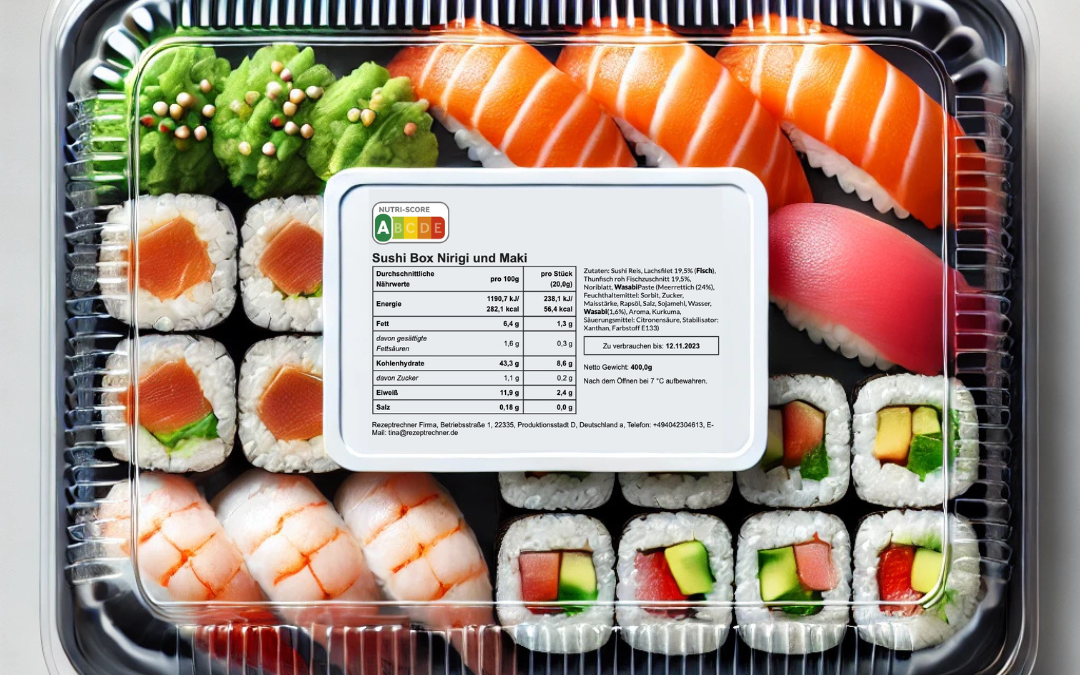 Sushi richtig kennzeichnen