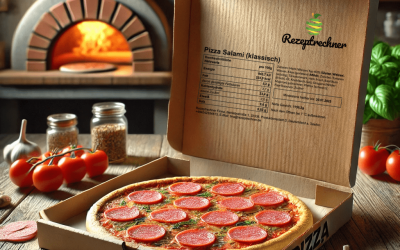 Allergenkennzeichnung und Nährwerttabelle auf Pizza