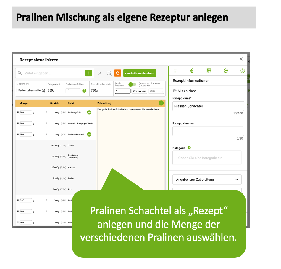 Software für Konditoren