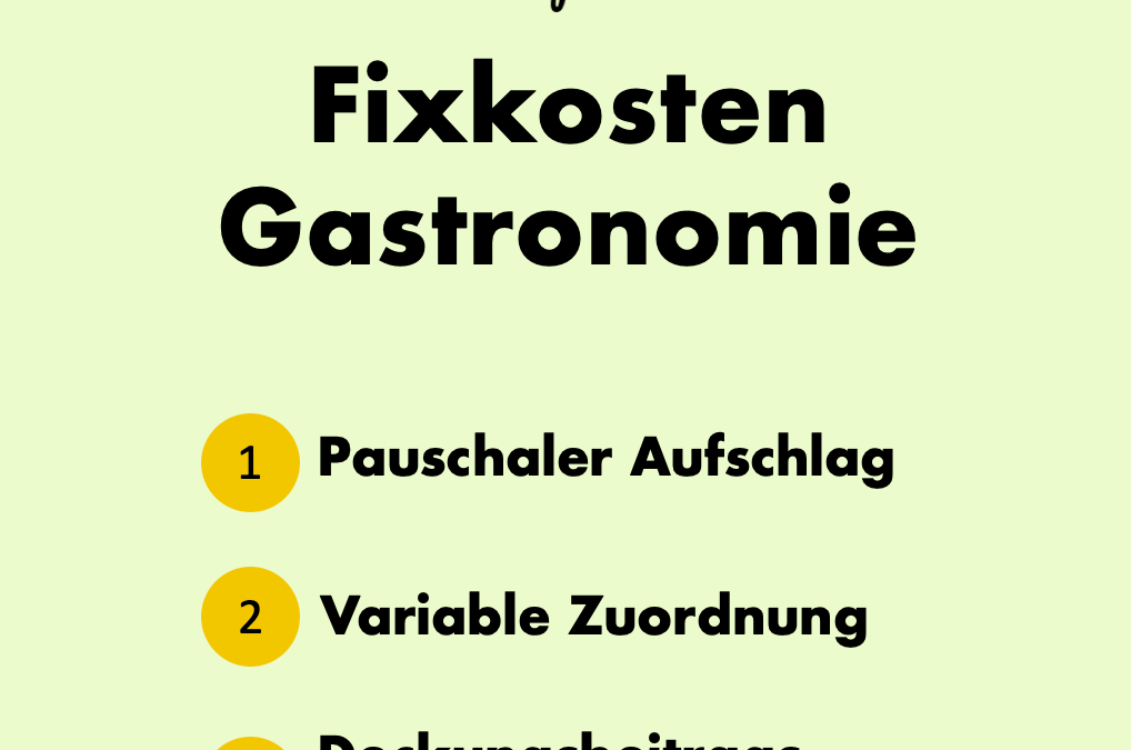 Fixkosten Gastronomie