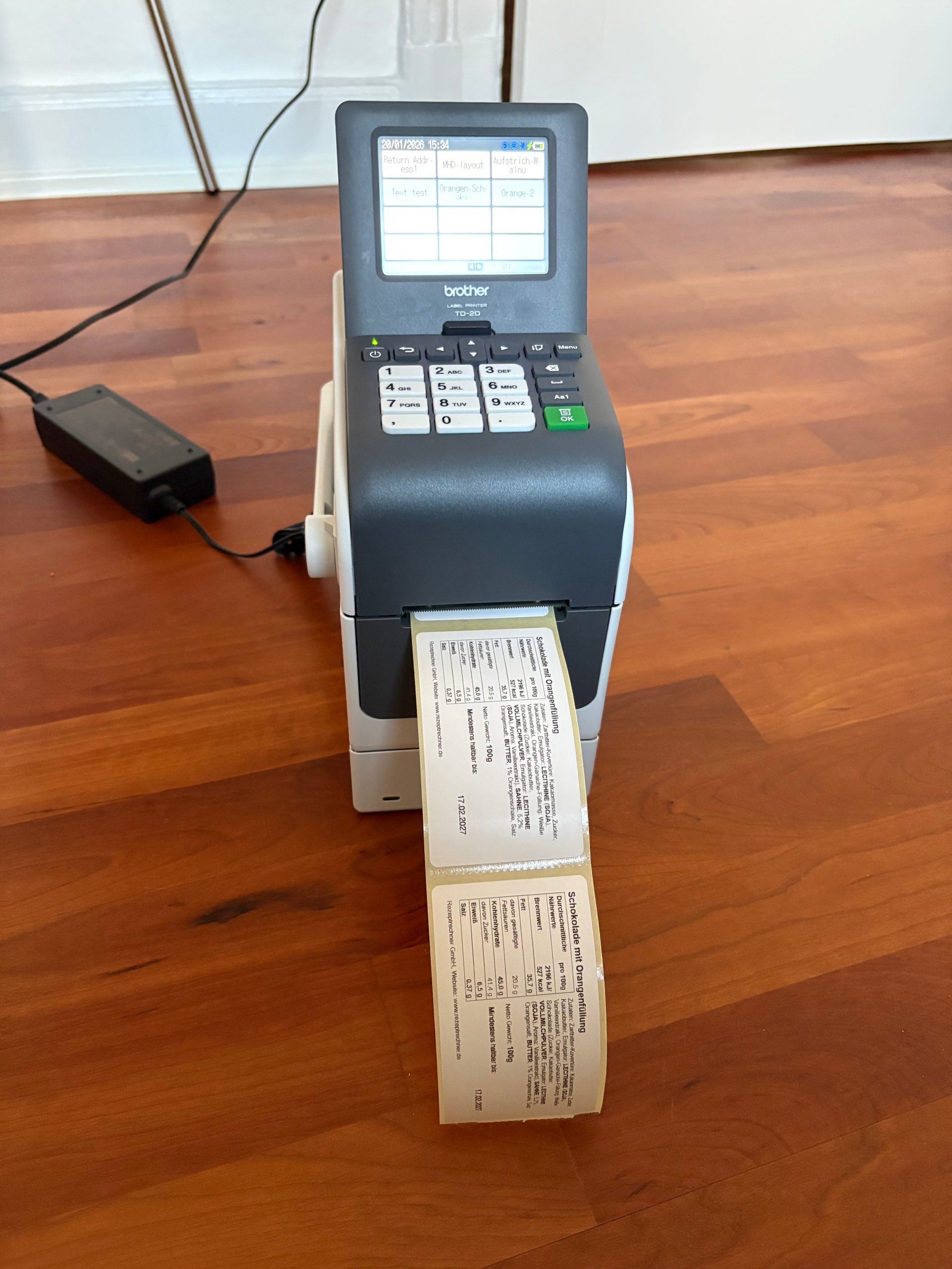 MHD Etiketten drucken