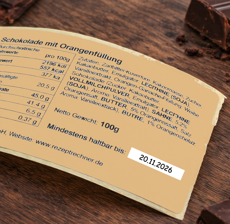 Mindesthaltbarkeitsdatum auf MHD drucken