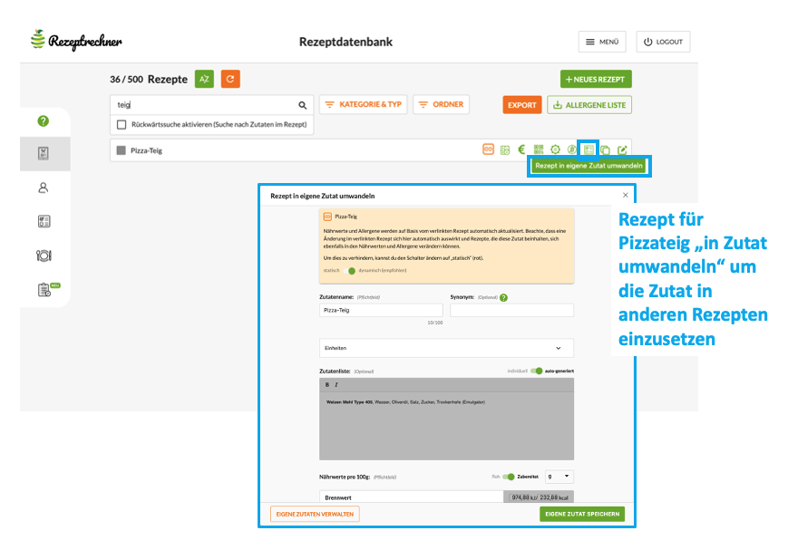 Kalkulation Gastronomie: Beispiel Pizza